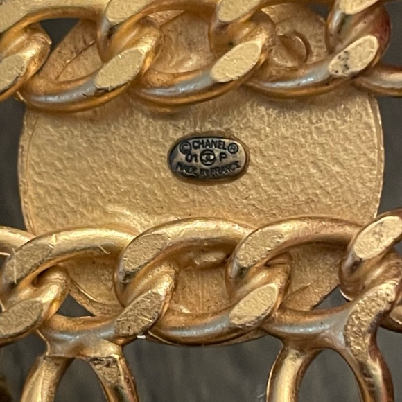 Chanel Spring 2001 Star Logo Double Row Chainlink Belt - Picture 6 of 14